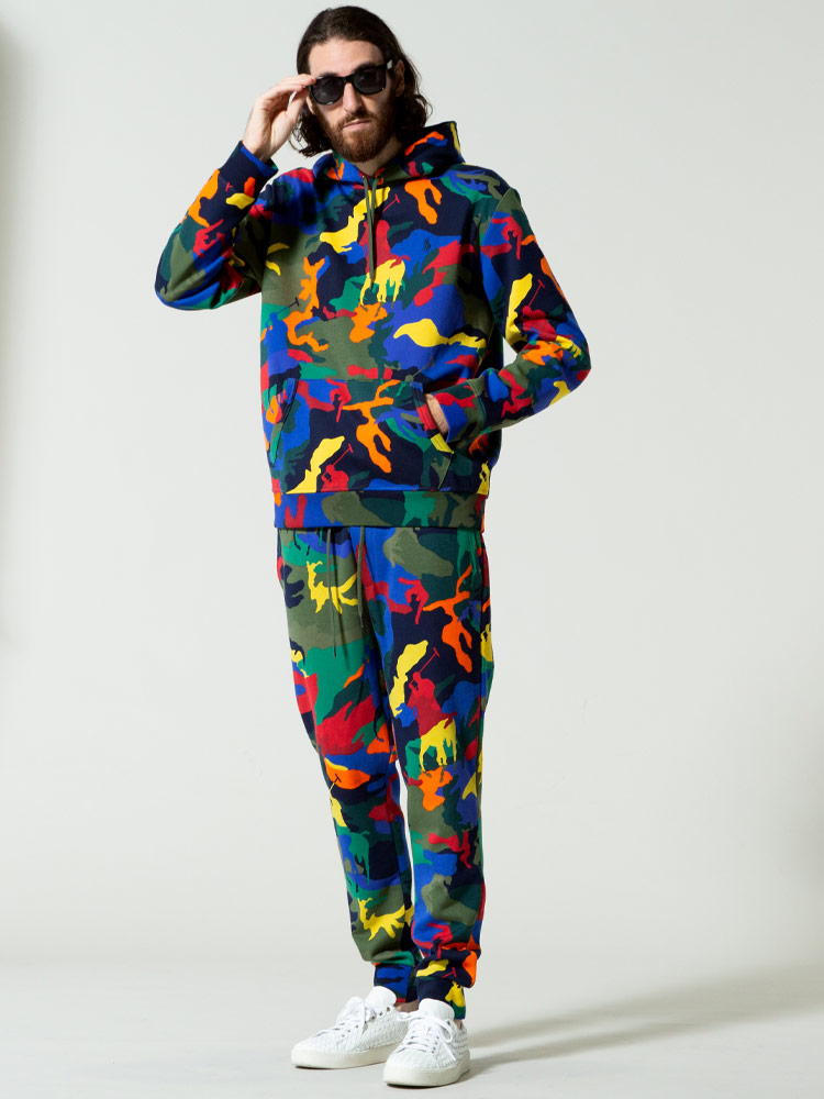 Polo Ralph Lauren (ポロ ラルフローレン) カラフル迷彩 前閉じ ロング