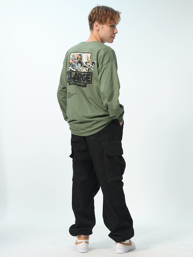 XLARGE (エクストララージ) DRAGON76 バックプリント クルーネック