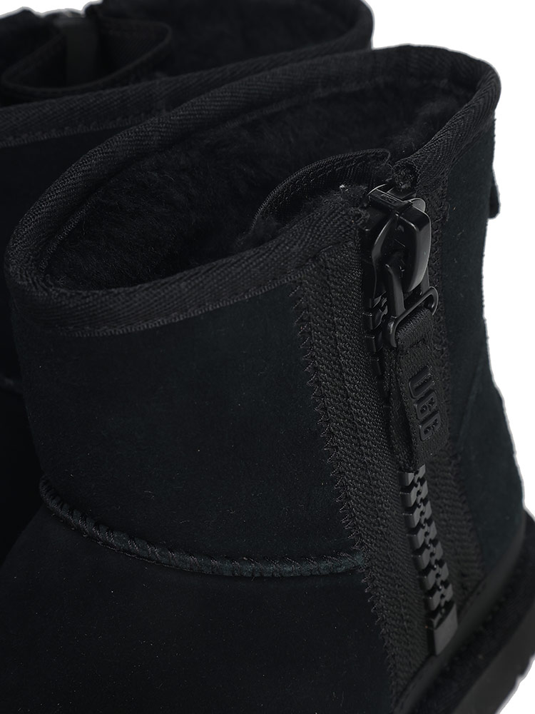 UGG (アグ) サイドジップ ムートンブーツ Classic Mini Zipper Tape