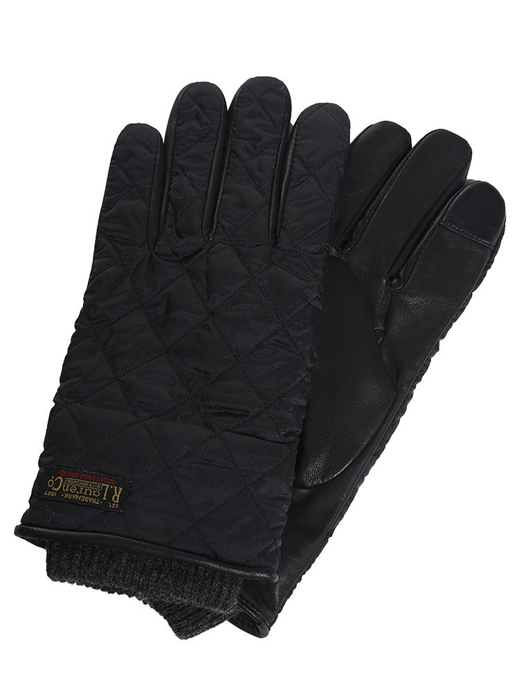 POLO RALPH LAUREN (ポロラルフローレン) キルティング×羊革 裏起毛