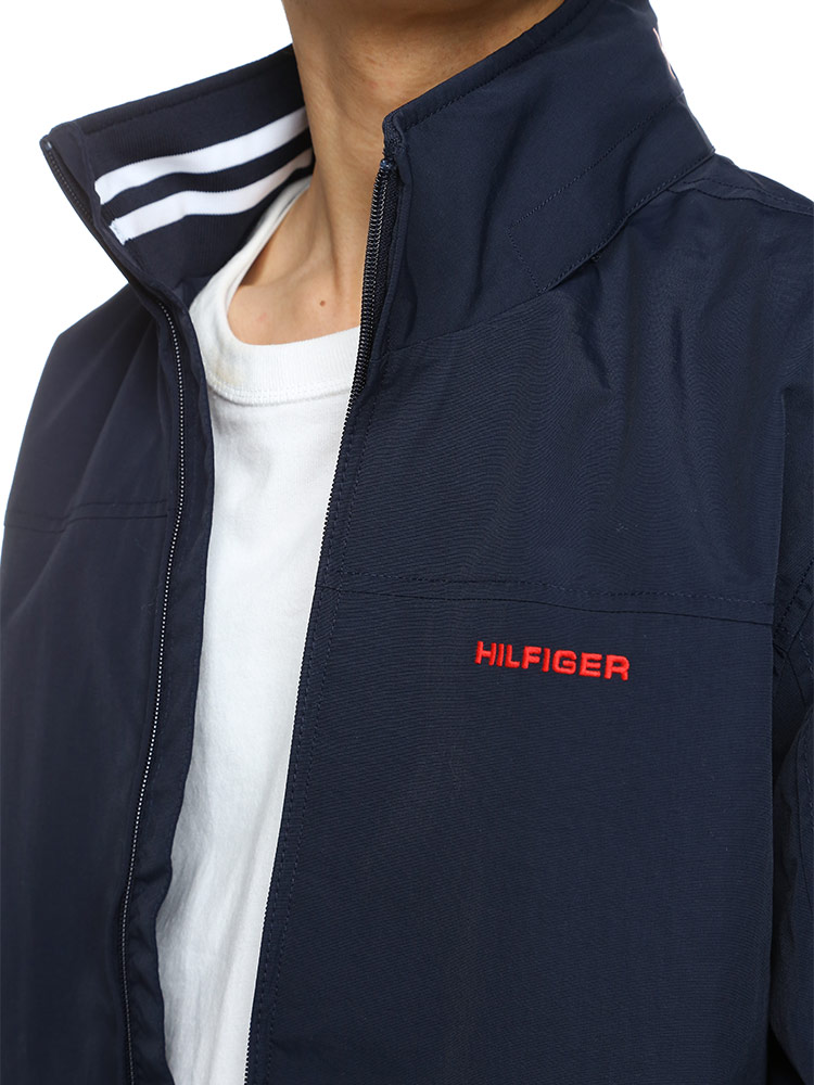 TOMMY HILFIGER (トミーヒルフィガー) フード収納 撥水 フルジップ