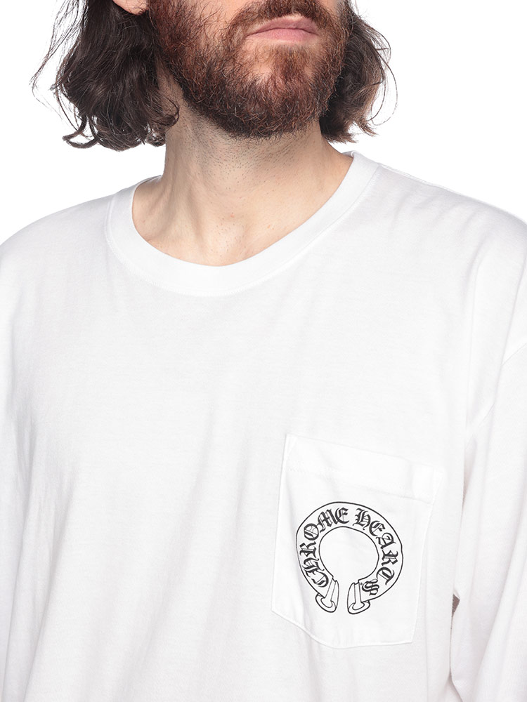 Chrome Hearts (クロムハーツ) プリント クルーネック 長袖 Tシャツ