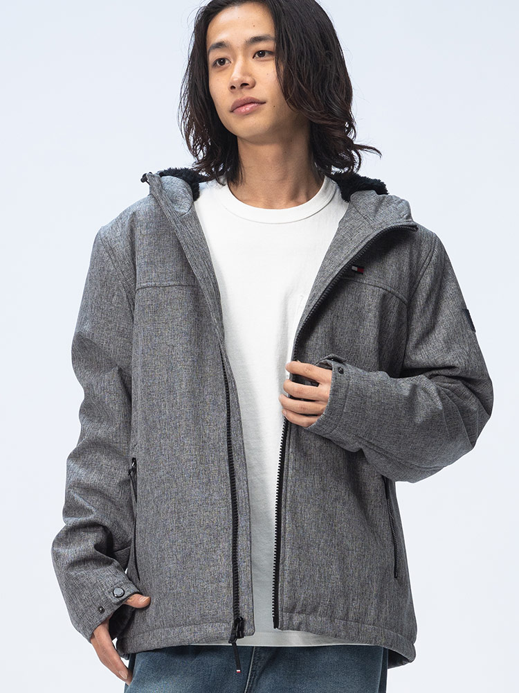 TOMMY HILFIGER (トミーヒルフィガー) 裏ボア フルジップ ジャケット