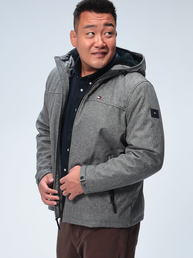 裏ボア ジャケット フルジップ SOFTSHELL HOODY WITH SOFT SHERPA LINI