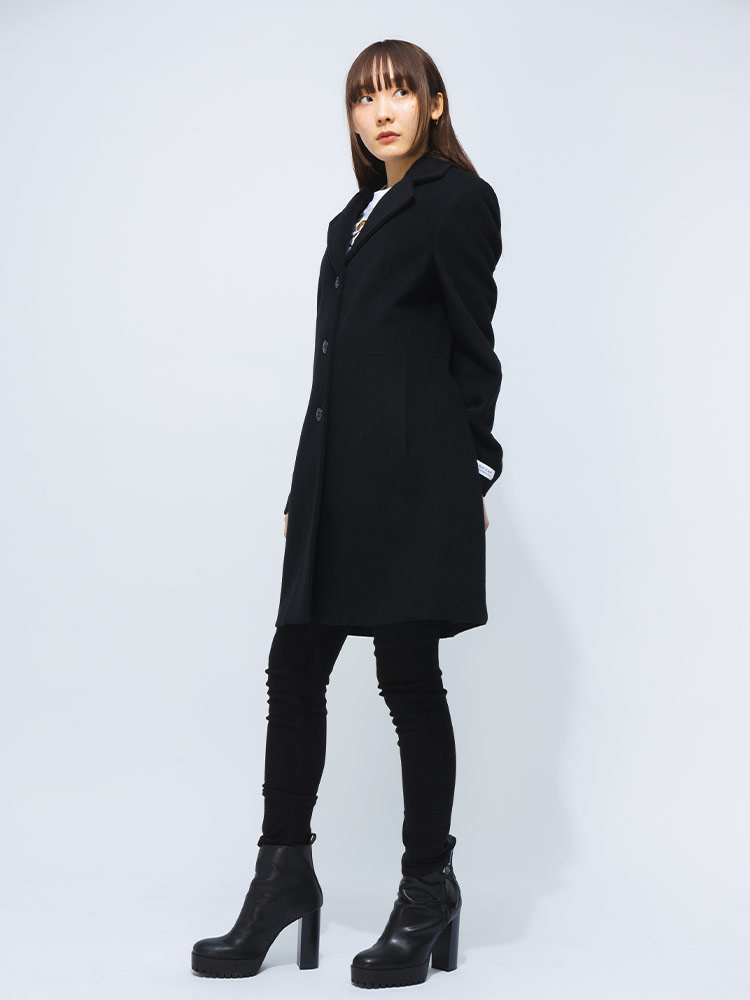 Calvin Klein (カルバンクライン) ウール混 シングル コート