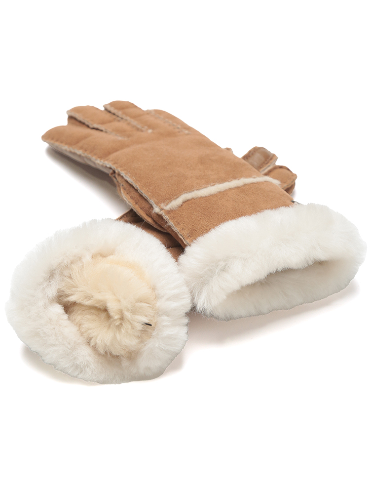 UGG (アグ) シープスキン ボア グローブ Sheepskin Seamed Glove