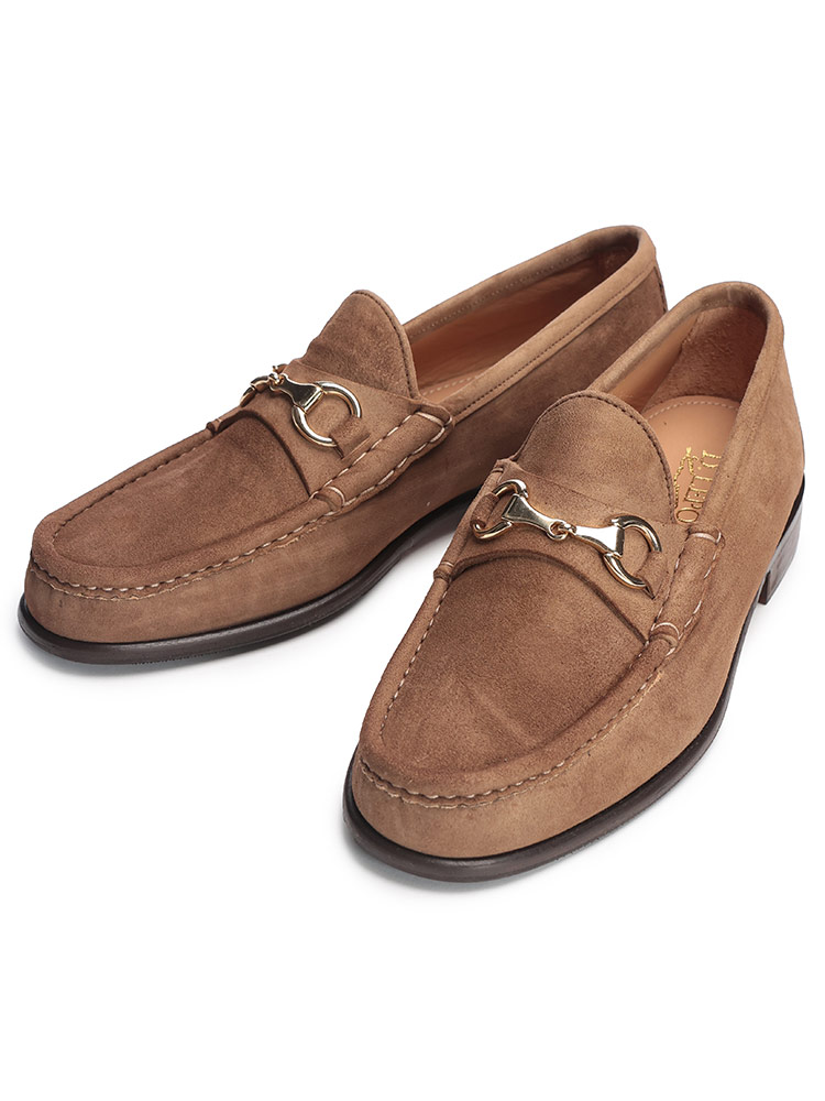 D.LEPORI (ダニエルレポリ) スエード ビットローファー メンズ 41(IT