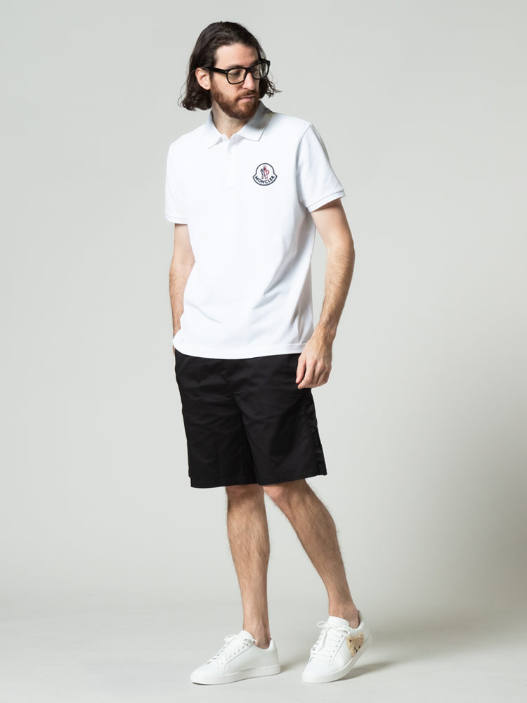 MONCLER (モンクレール) 胸BIGマーク 半袖 ポロシャツ MC8A0000484556
