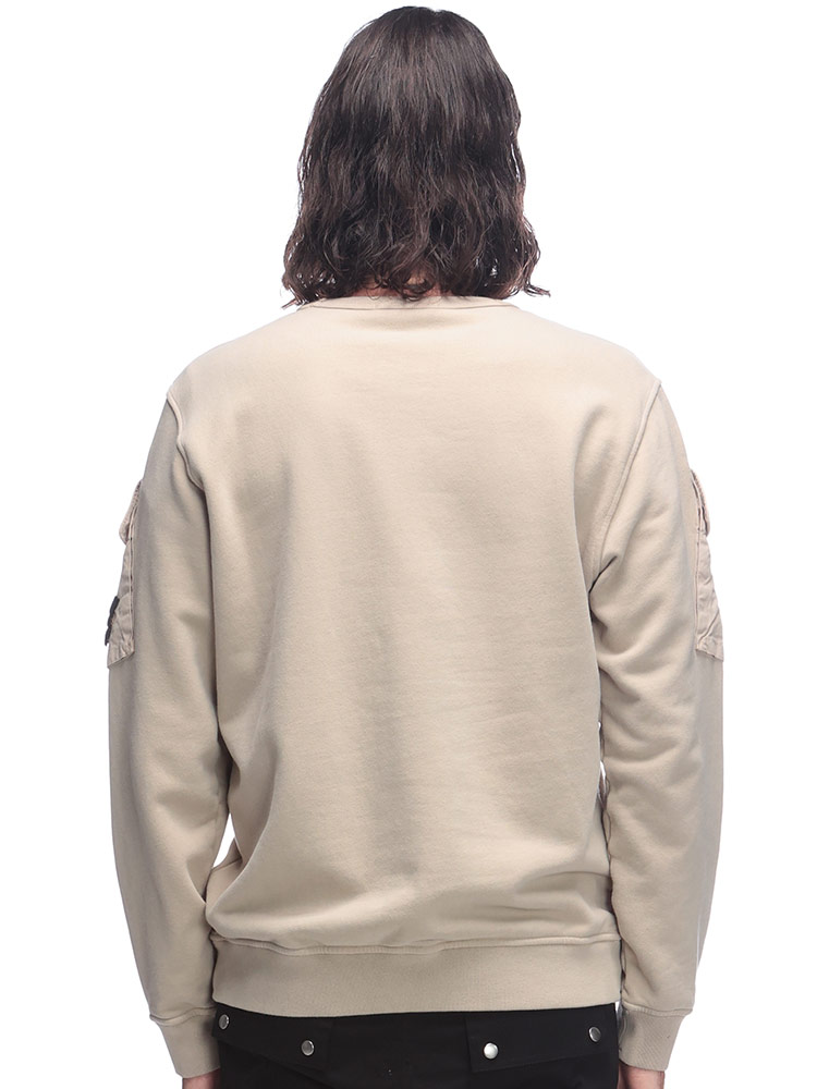 STONE ISLAND (ストーンアイランド) 腕ポケット スウェット トレーナー