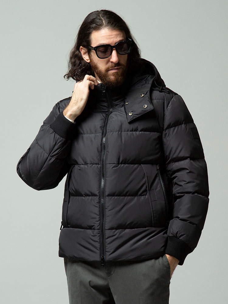 HUGOBOSS (ヒューゴボス) フード着脱 フルジップ ダウンジャケット
