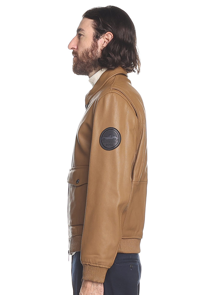 HUGO BOSS (ヒューゴボス) レザー ダブルジップ ジャケット HB50499073