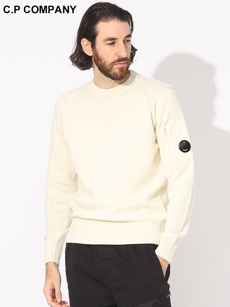 C.P COMPANY (シーピーカンパニー) ワンポイント クルーネック