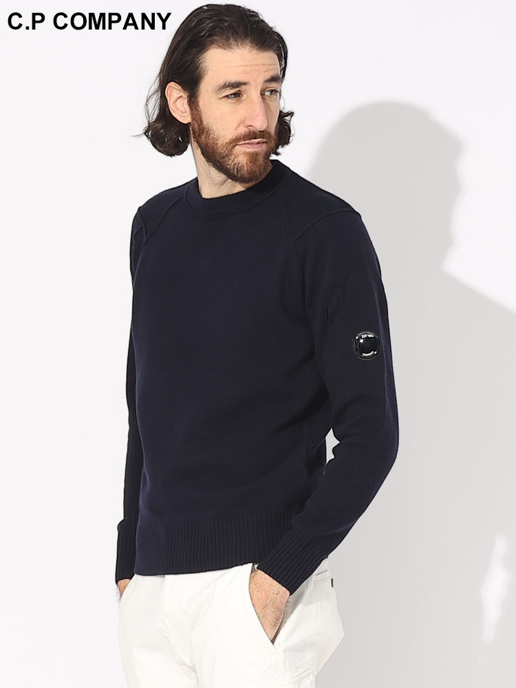 C.P COMPANY (シーピーカンパニー) ワンポイント クルーネック