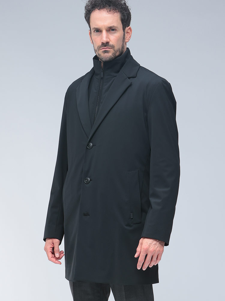 HUGO BOSS (ヒューゴボス) ベスト付き 3WAY ハーフコート レギュラー