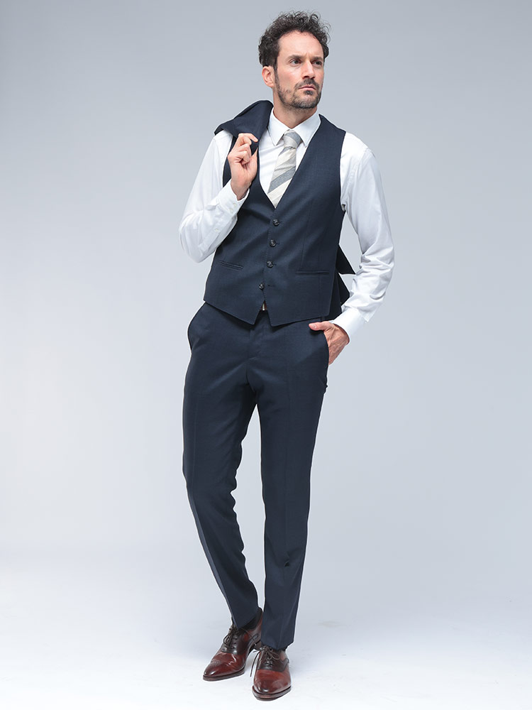 HUGO BOSS (ヒューゴボス) スリムフィット シングル二つ釦 ノータック