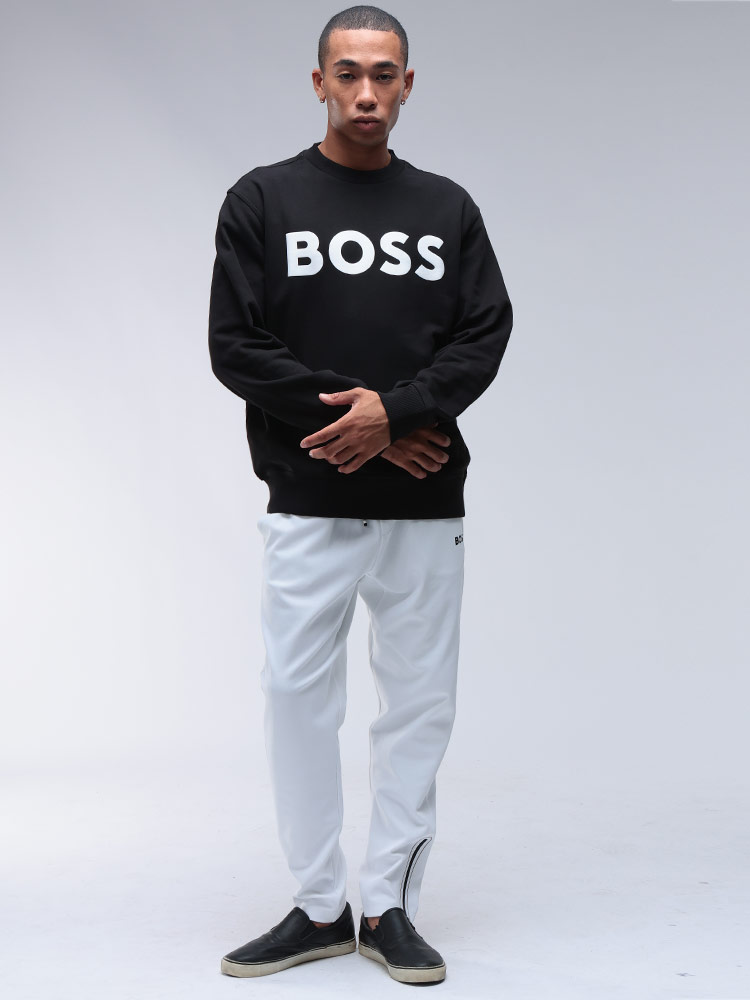 HUGO BOSS (ヒューゴボス) ラバーロゴプリント クルーネック