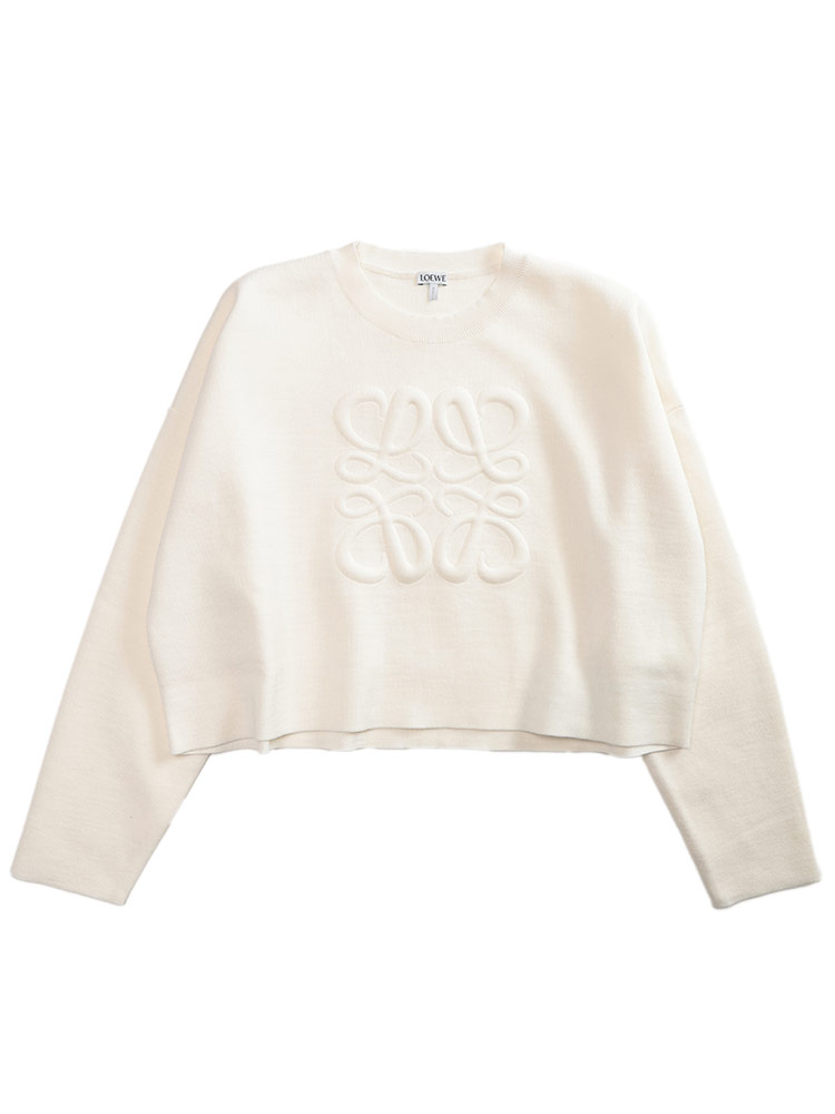 LOEWE (ロエベ) BIGロゴ クルーネック ニット ANAGRAM レディース L