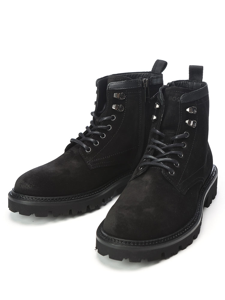 HUGO BOSS (ヒューゴボス) スエード レザー レースアップ ショート