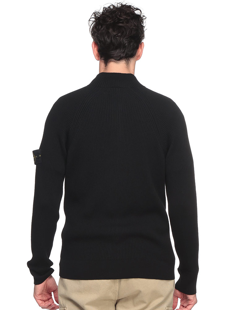STONE ISLAND (ストーンアイランド) ウール リブ編み フルジップ