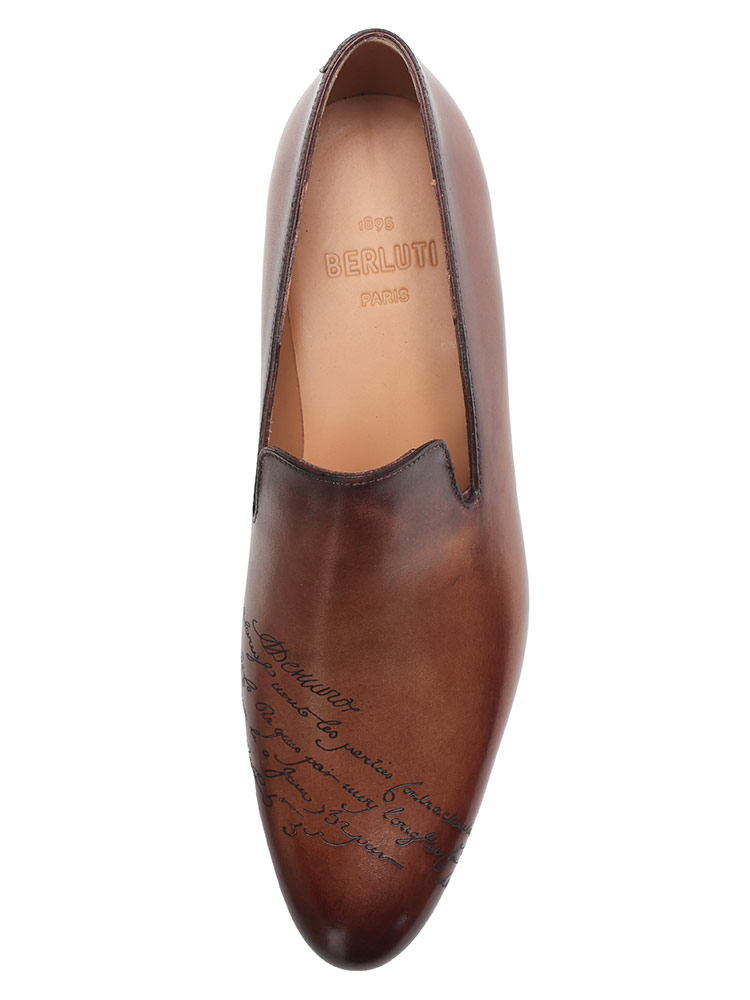 BERLUTI (ベルルッティ) カーシヴ ガレ レザー ローファー BRS4170001