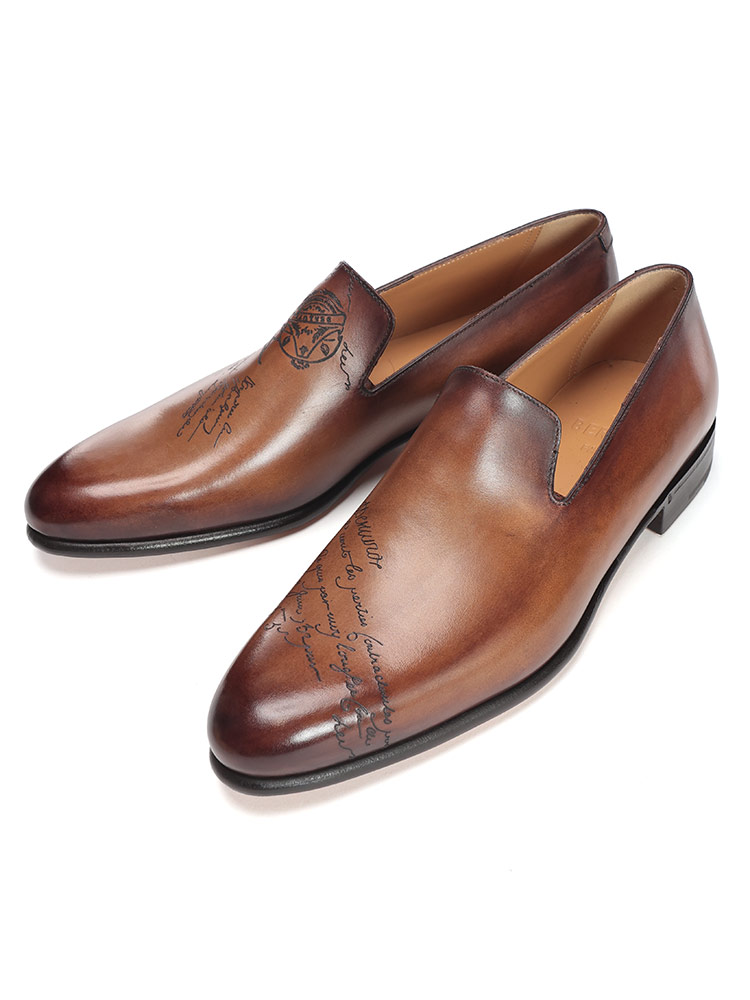 BERLUTI (ベルルッティ) カーシヴ ガレ レザー ローファー BRS4170001