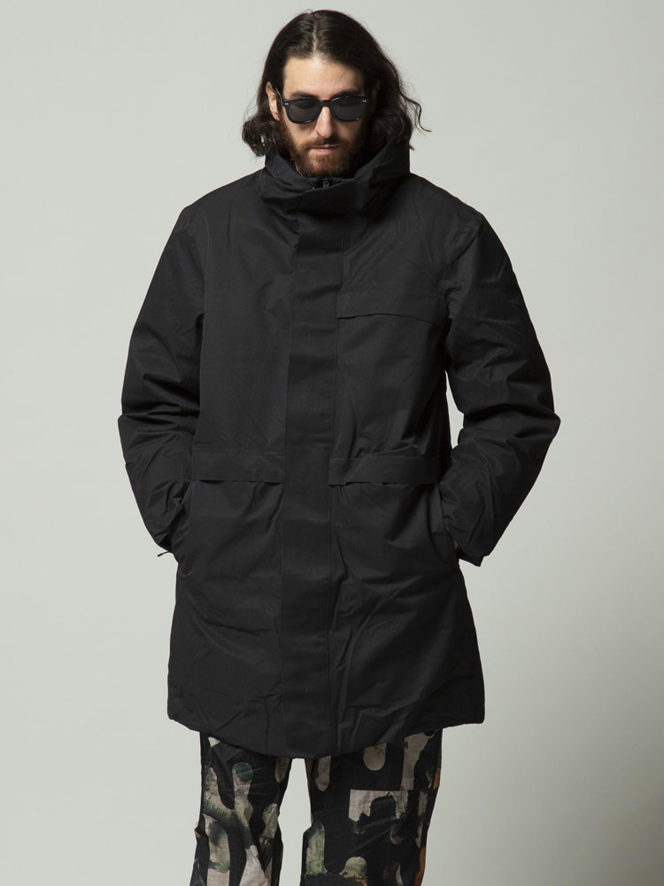 Y-3 (ワイスリー) フード フルジップ ダウンジャケット CLASSIC CO