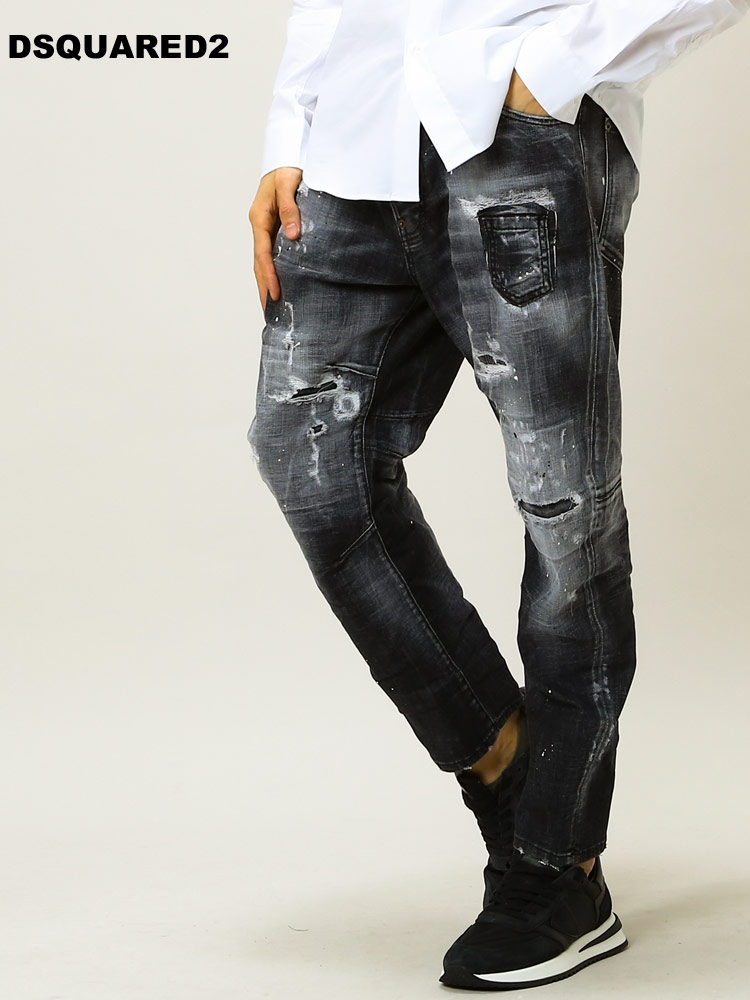 DSQUARED2 (ディースクエアード) ブランド メンズ ダメージ ペイント