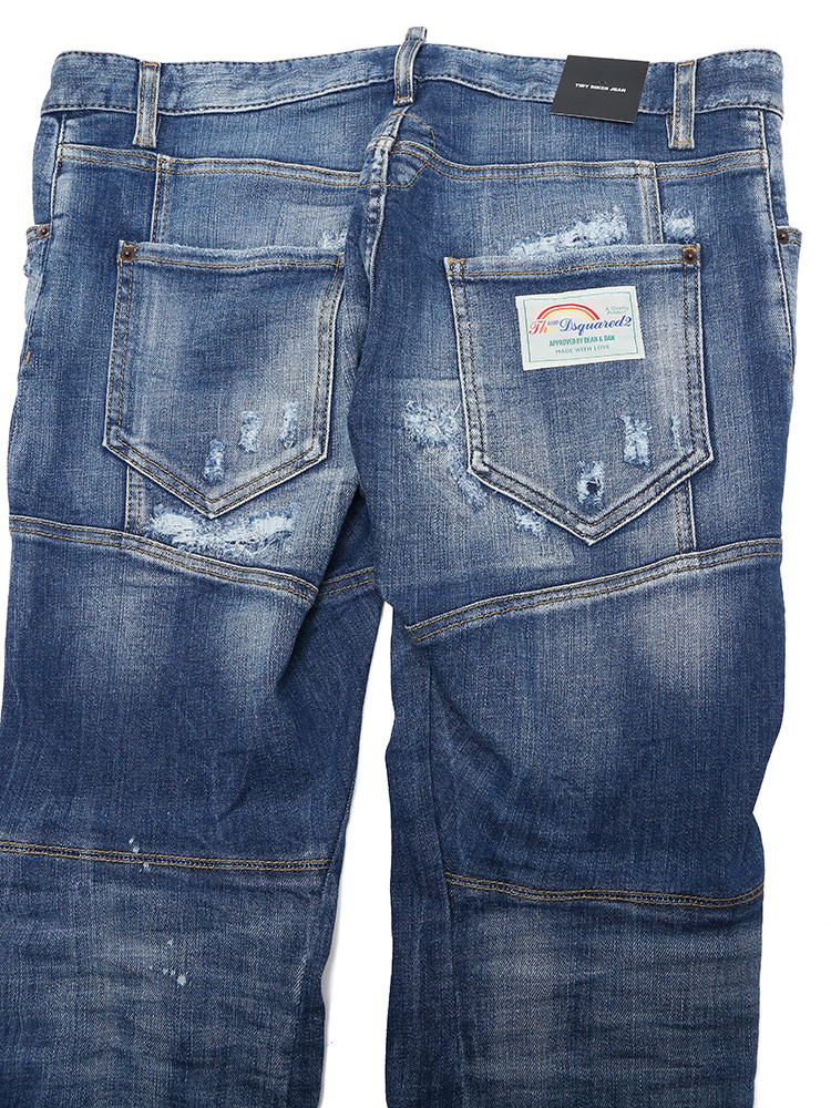 DSQUARED2 (ディースクエアード) ダメージ ボタンフライ タイディ