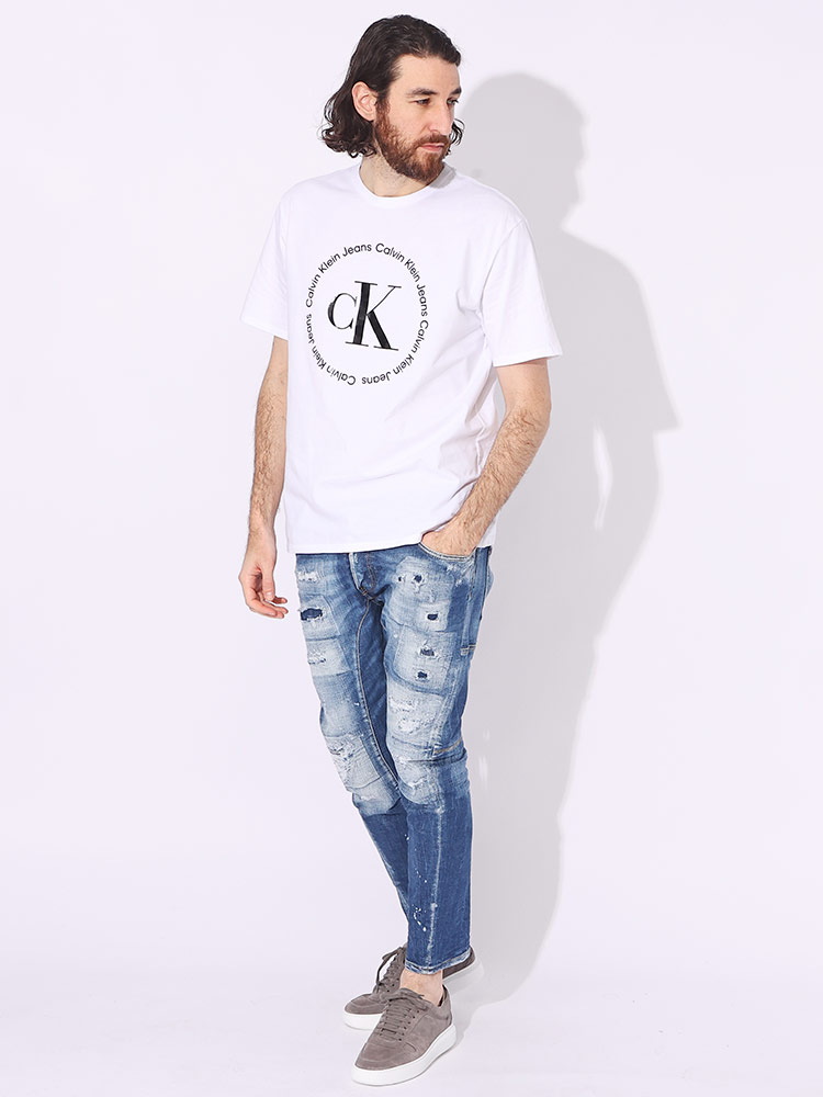 DSQUARED2 (ディースクエアード) ダメージ ボタンフライ タイディ