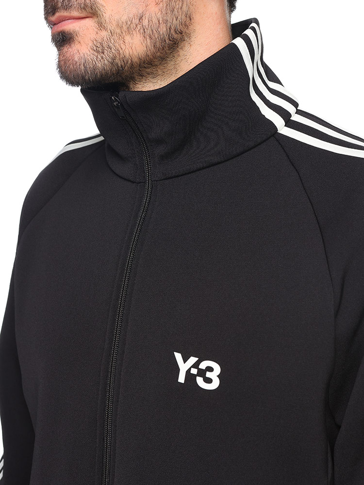 Y-3 (ワイスリー) 胸ロゴ ダブルジップ トラックジャケット 3-STRIPES