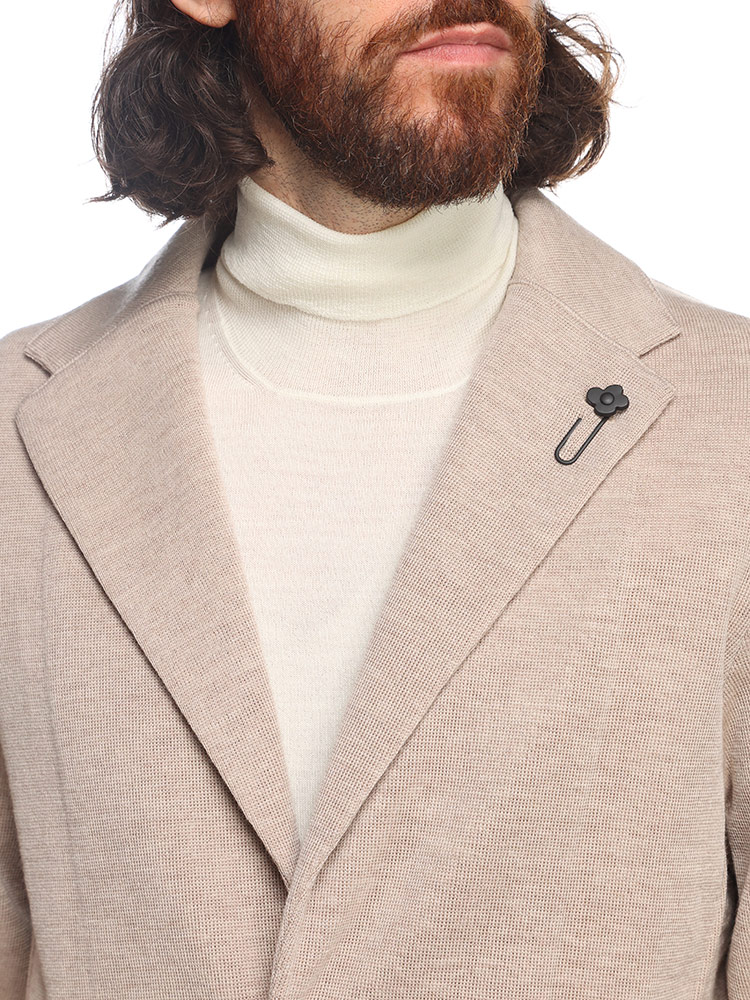 LARDINI (ラルディーニ) ウール シングル ニットジャケット