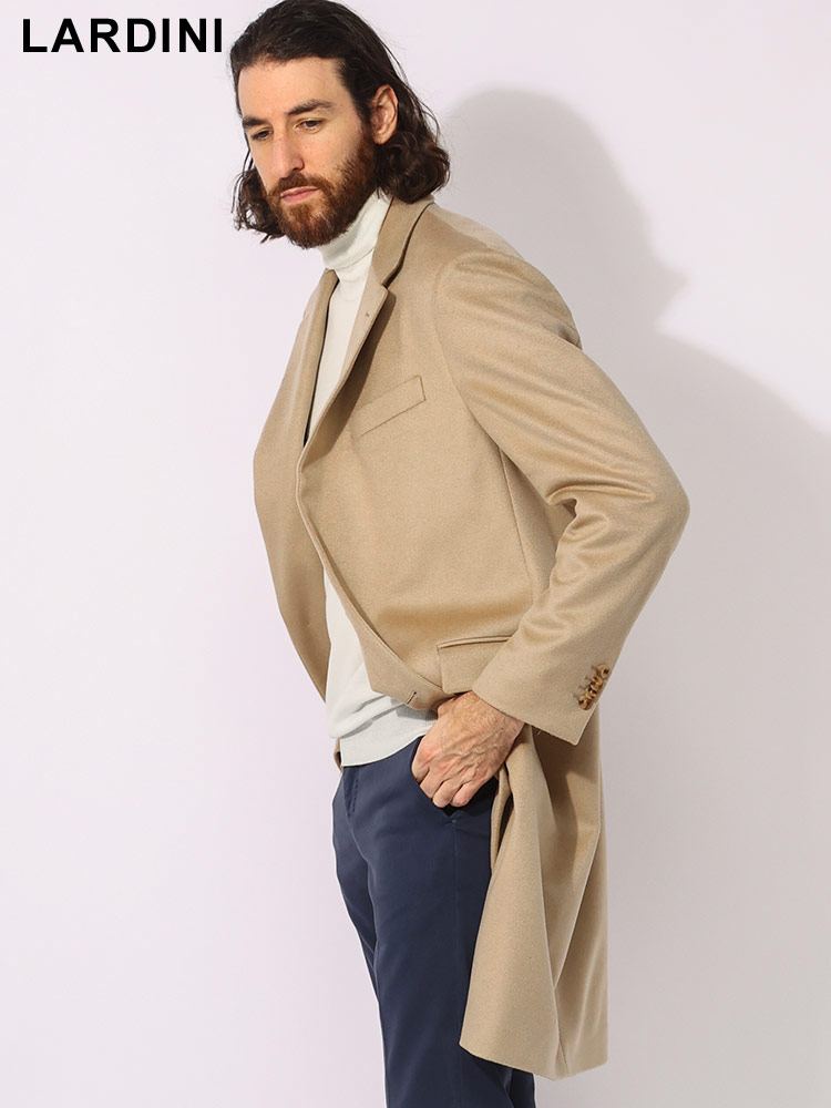 LARDINI (ラルディーニ) カシミヤ シングル コート LD23698C63625