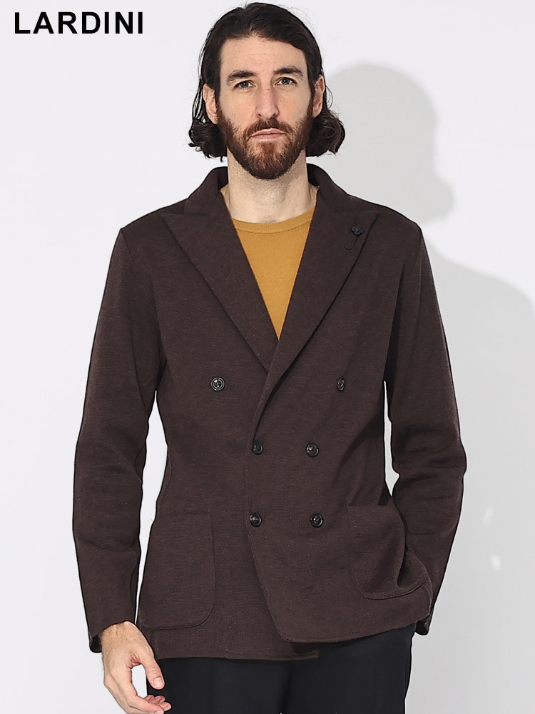 LARDINI (ラルディーニ) ウール ダブル ニットジャケット