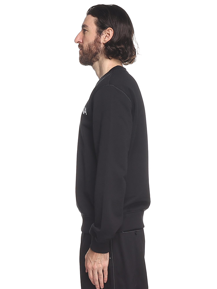 DOLCE&GABBANA (ドルチェ ＆ ガッバーナ) ロゴプリント＆刺繍 クルー