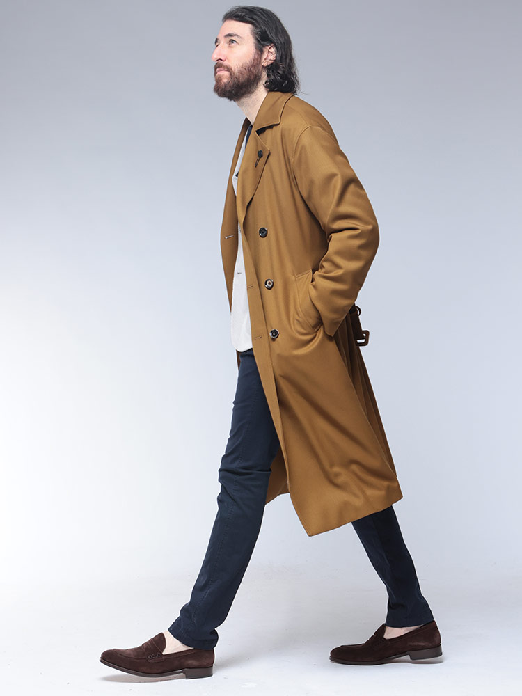 LARDINI (ラルディーニ) ウールツイル トレンチコート LDADRIELIF65426