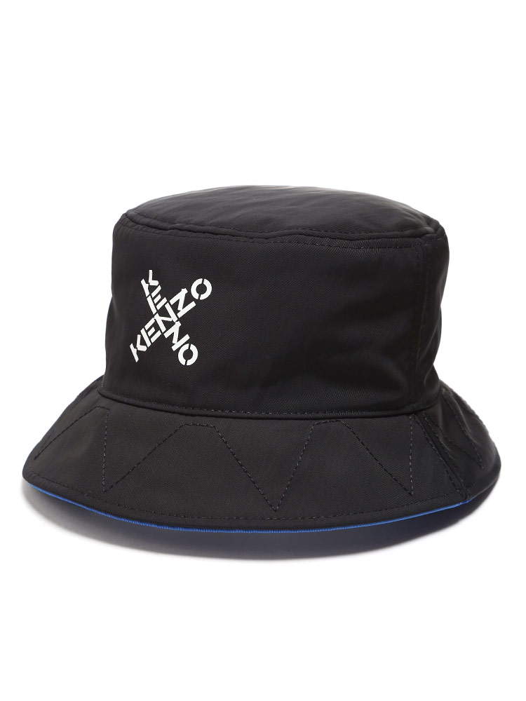 KENZO (ケンゾー) リバーシブル クロスロゴ バケットハット BUCKET HAT