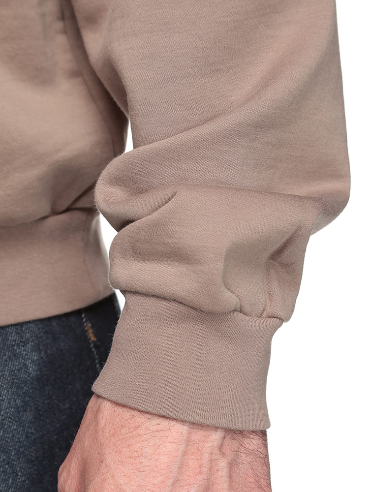 AURALEE (オーラリー) 裏起毛 ハイゲージ編み ハーフジップ スウェット