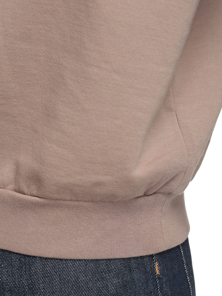 AURALEE (オーラリー) 裏起毛 ハイゲージ編み ハーフジップ スウェット