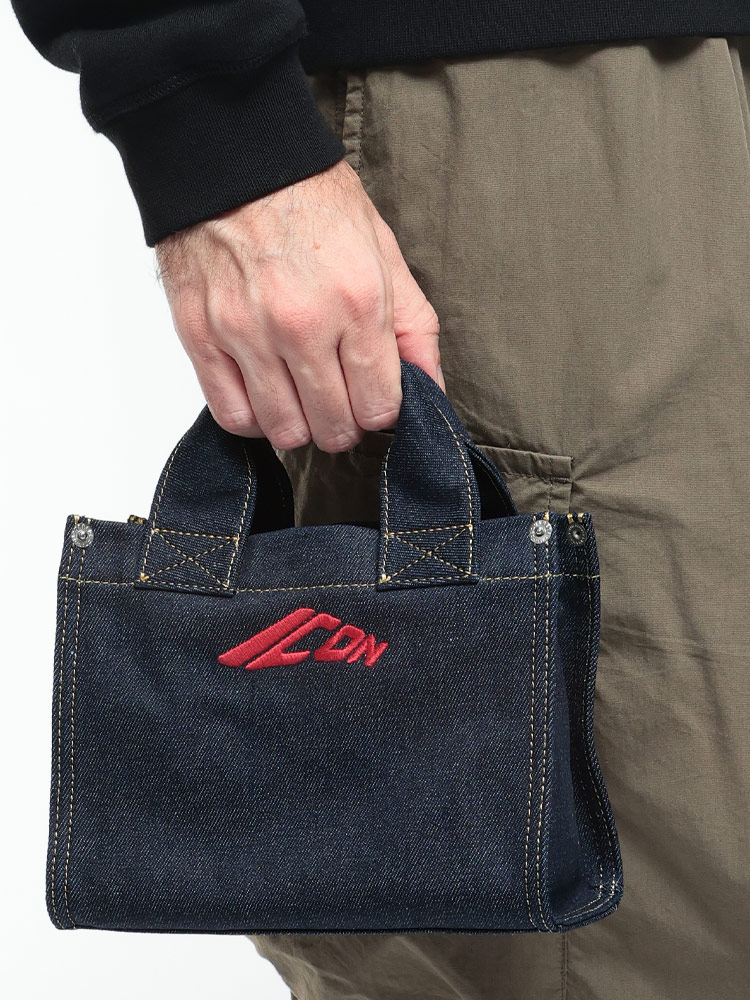 DSQUARED2 (ディースクエアード) ICONロゴ デニム ミニバッグ