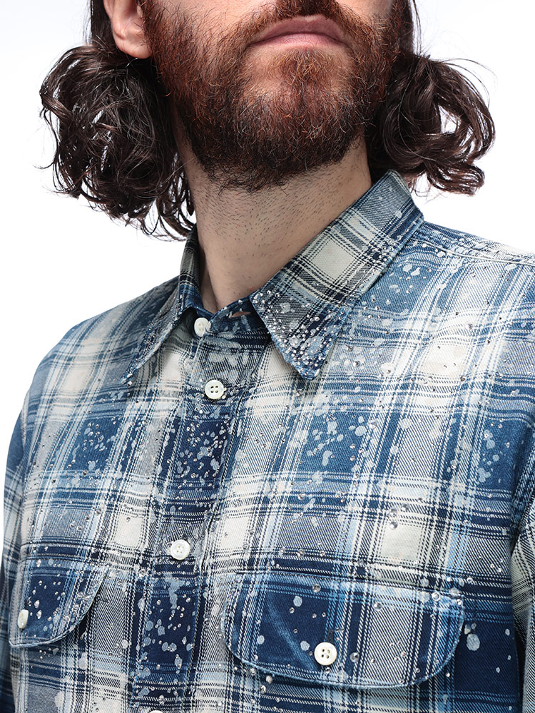 DSQUARED2 (ディースクエアード) ラインストーン チェック柄 長袖