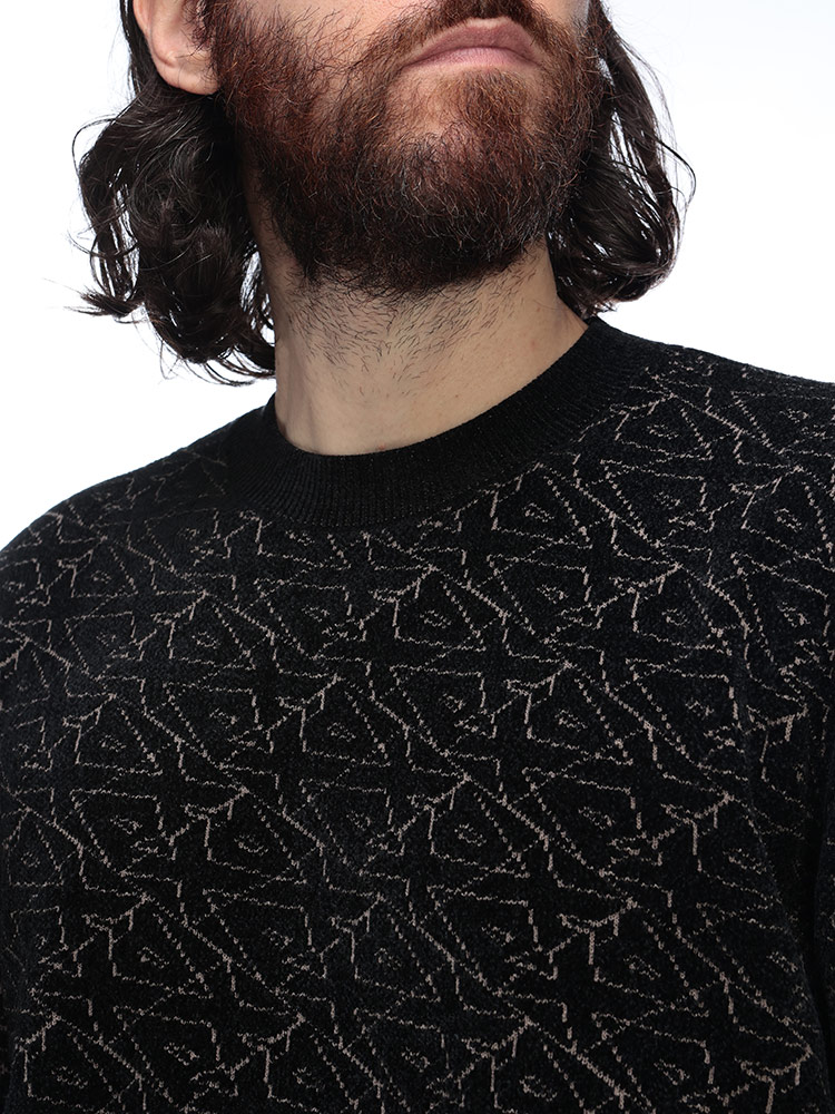 ARMANI EXCHANGE (アルマーニ エクスチェンジ) ジャガードロゴ クルー