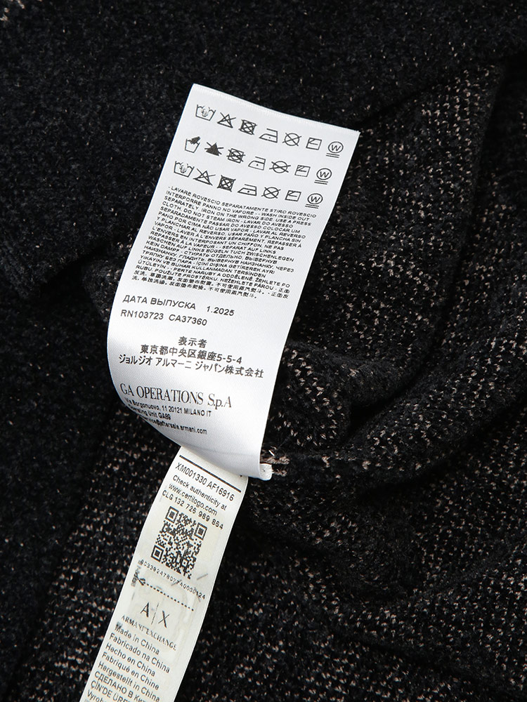 ARMANI EXCHANGE (アルマーニ エクスチェンジ) ジャガードロゴ クルー