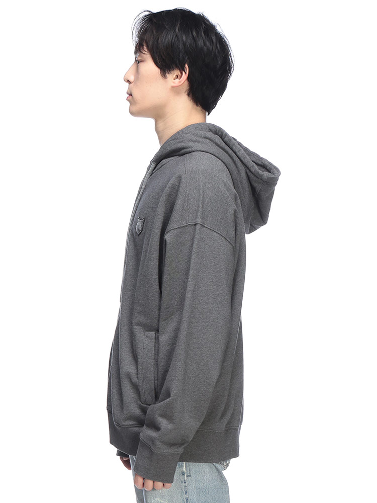 Maison Kitsune (メゾン キツネ) スウェット 刺繍 フルジップ パーカー