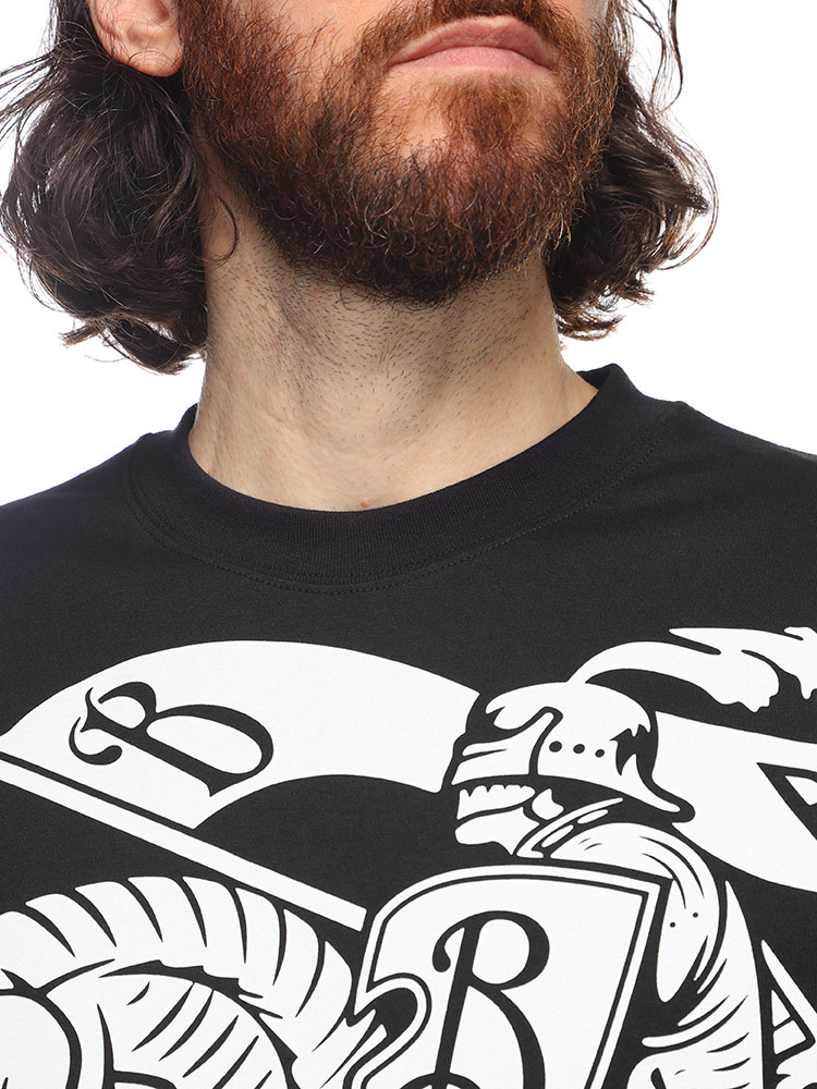 BURBERRY (バーバリー) ビッグEKDプリント クルーネック 長袖 Tシャツ