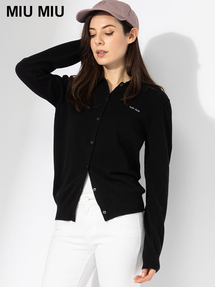 ミュウミュウ カーディガン 36 MIU MIU ミュウミュウ カシミア