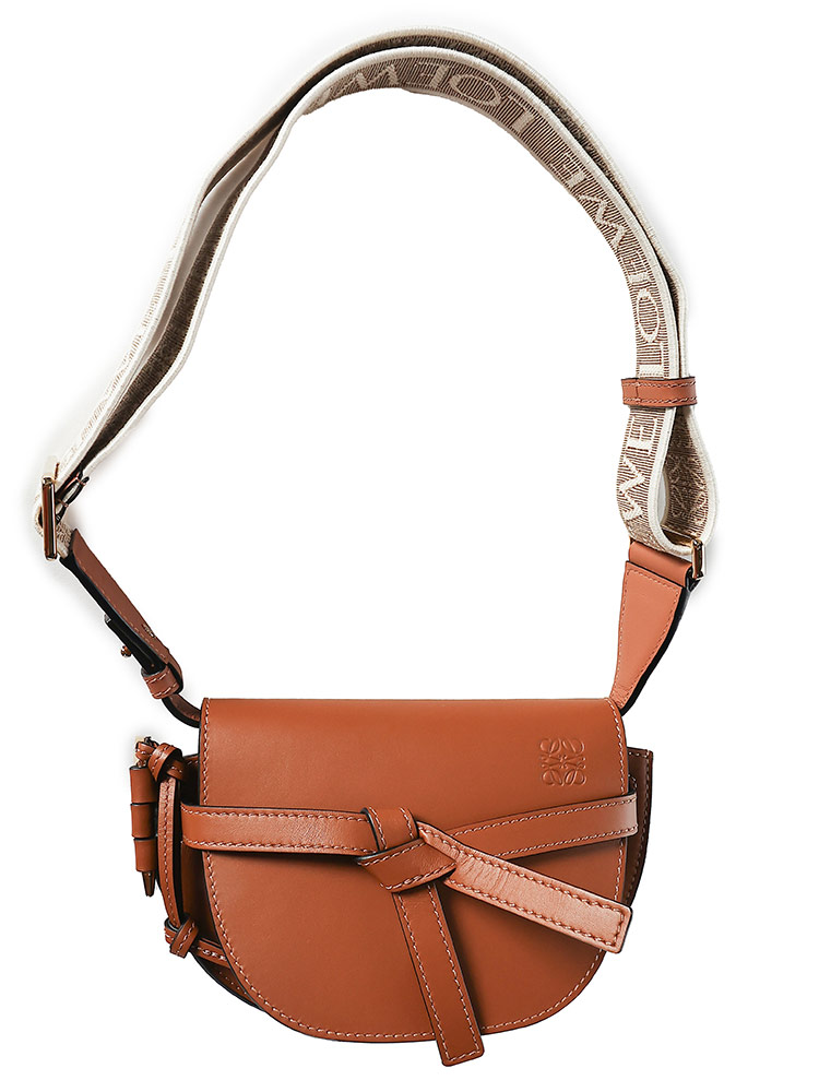 LOEWE (ロエベ) ソフトカーフ＆ジャカード ゲートデュアル バッグ ミニ