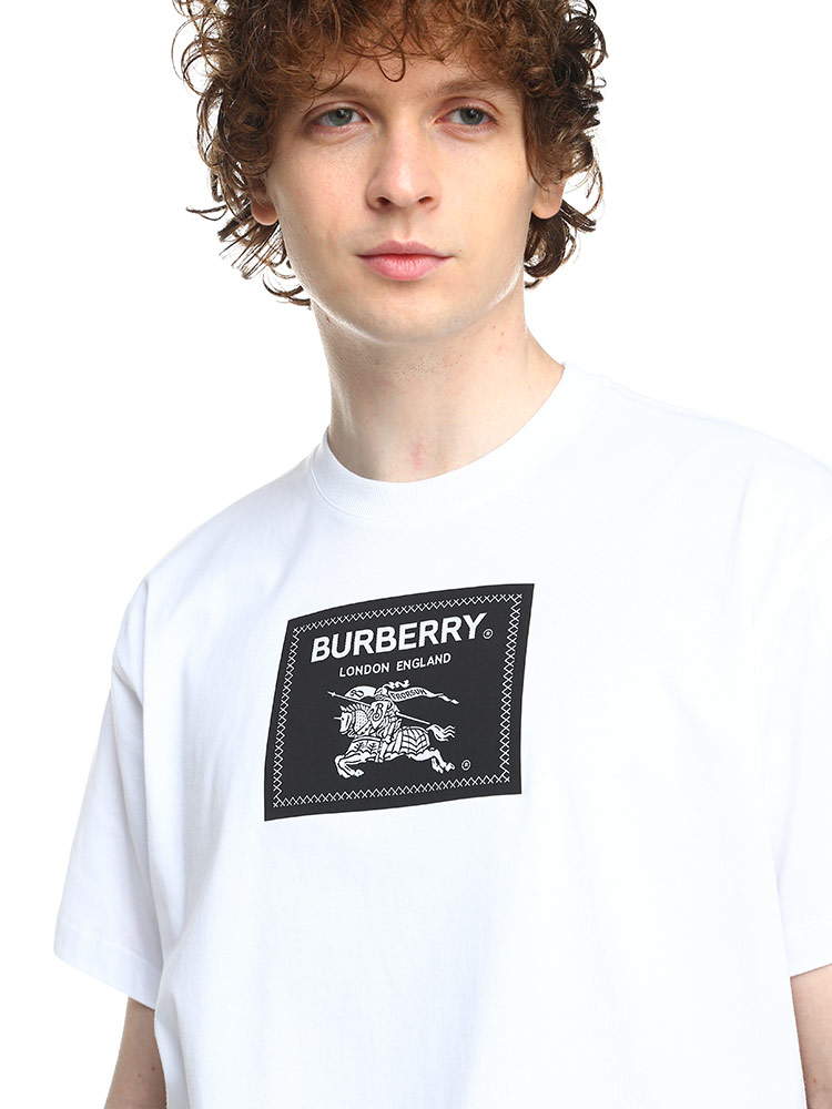 BURBERRY バーバリー メンズ Tシャツ ロゴT EKDアップリケ コットン