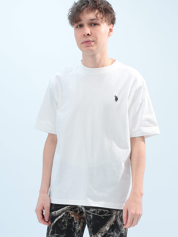 U.S. POLO ASSN. (ユーエスポロアッスン) ワンポイント クルーネック