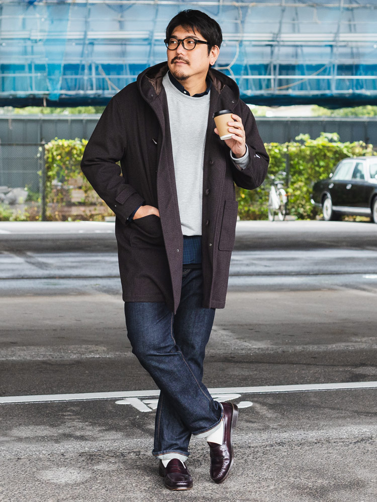 ダッフルコート ふわかるWOOLLY＋ ストレッチ アウター ビジネス