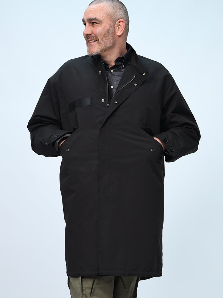 モッズコート フルジップ スタンド アウター コート ロング ミリタリー